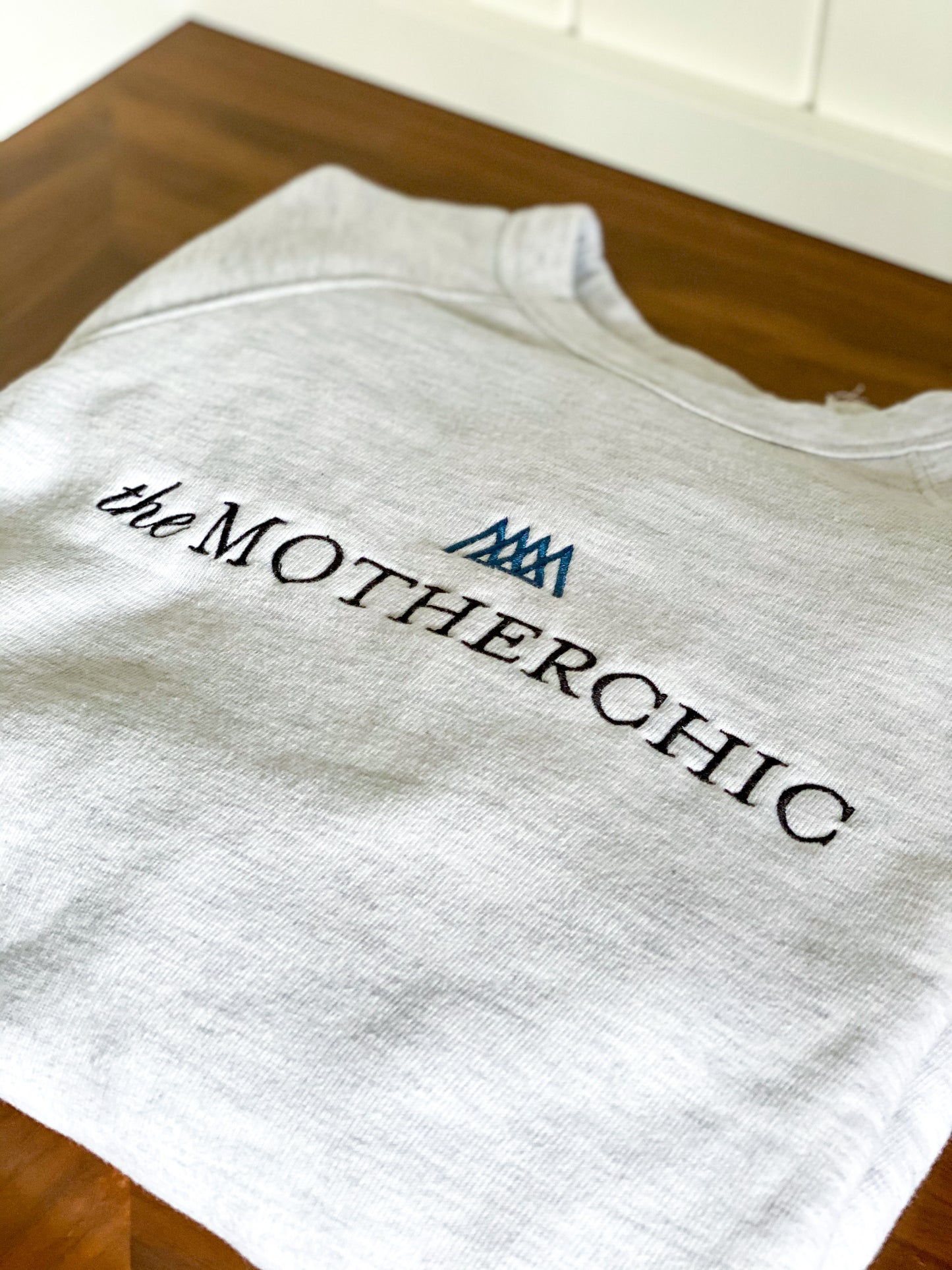 Crew Neck Embroidered Sweatshirt
